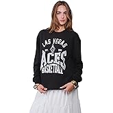 Ultra Game Unisex WNBA Official Supremely Soft Oversized Crewneck Sweatshirt