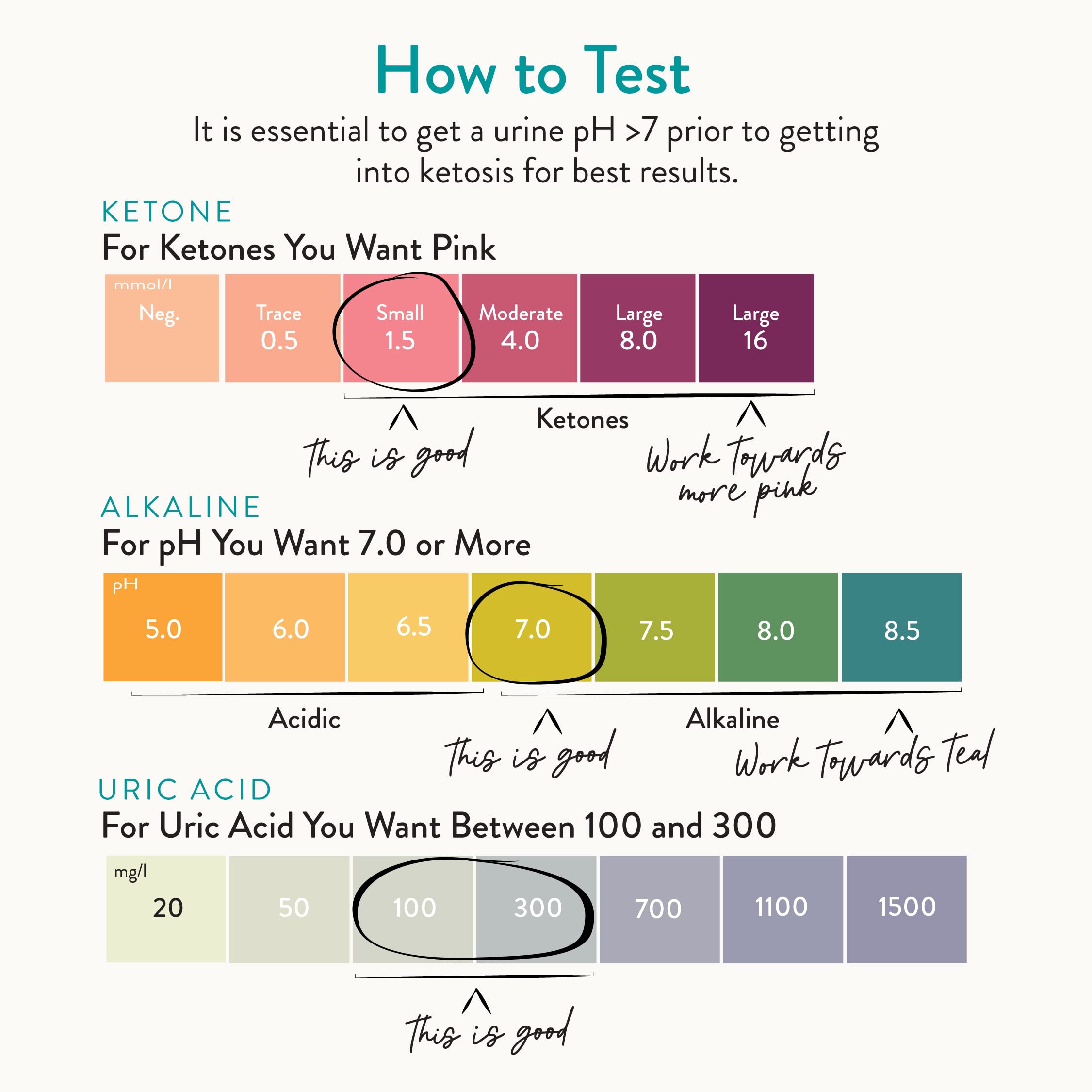 3-in-1 Keto Test Strips by Dr. Anna Cabeca – 100ct Urine Strips for Ketones, pH & Uric Acid – Ideal for Keto, Low-Carb & Alkaline Lifestyles