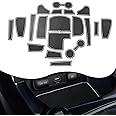 YEE PIN for Kia Seltos Console Liners Door Gate Slot Mats Door Slot Mats for Kia Seltos 2025 Accessories, Console Liner for 2021-2025 Kia Seltos Non-Slip Anti-dust Rubber Mats 20 Pcs (White)