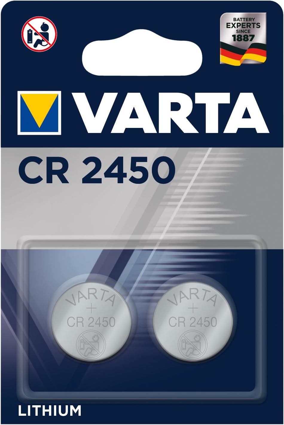 Varta CR2450 Lithium Batterie 3V 560 mAh