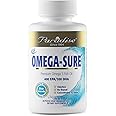 Paradise Herbs Omega-Sure, Omega-3 Concentrate, Premium Fish Oil, DHA, EPA, Vegan, Non GMO, Gluten Free, 30 Count Vegetarian Softgels