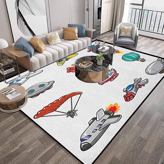 Alfombras de área para niños para sala de estar de 9 x 12 pies, estilo