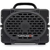 Turtlebox Original Gen 3 Outdoor Bluetooth Speaker, Waterproof, Gray | Midsize Flagship, Rugged and Portable, Plays to 120dB, IP-67, 25hr+ Battery Life, Unlimited Pairing for Full Stereo