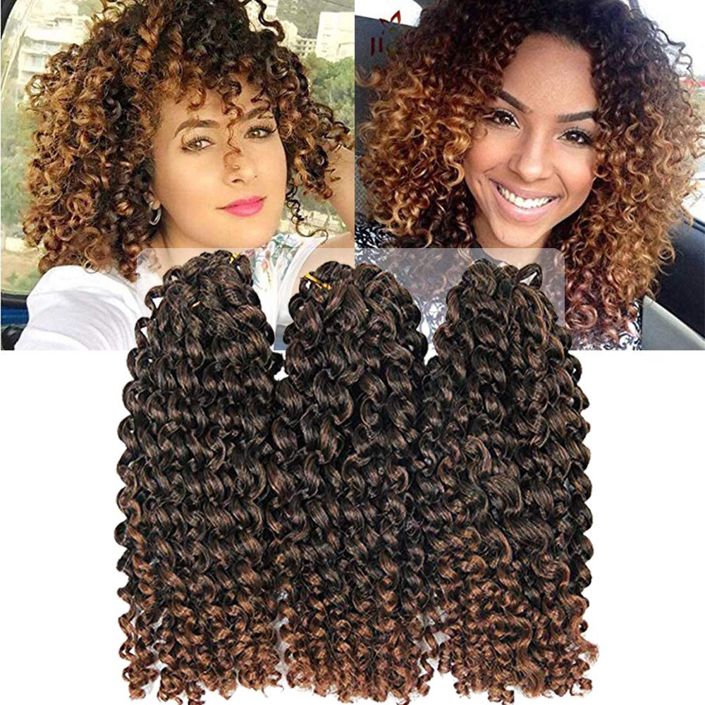 Kinky Marley Bob Curly Crochet Braids Twist Hair For Afro 6 Pieces