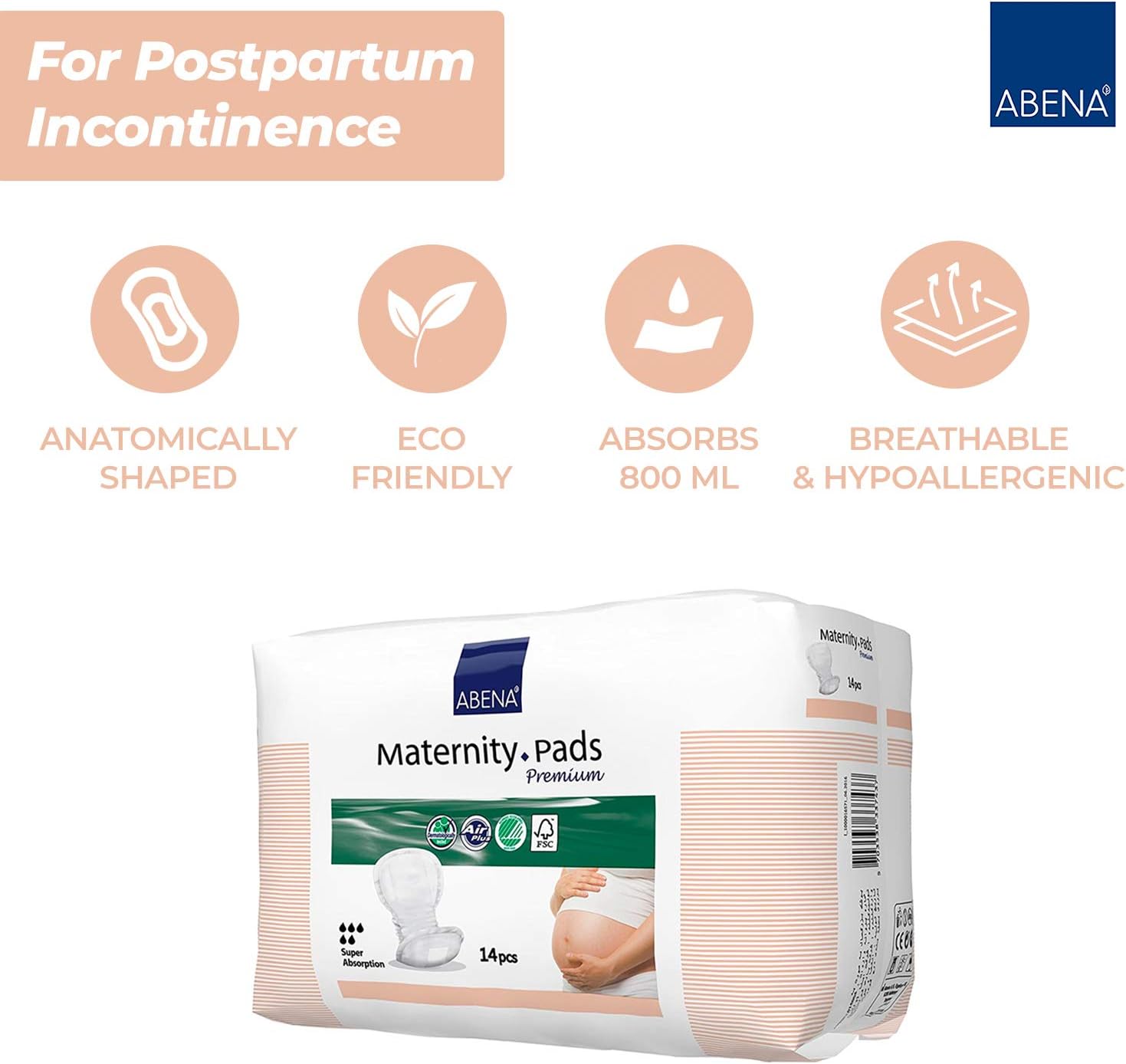 Abena Premium Maternity Pads, 14Piece BigaMart