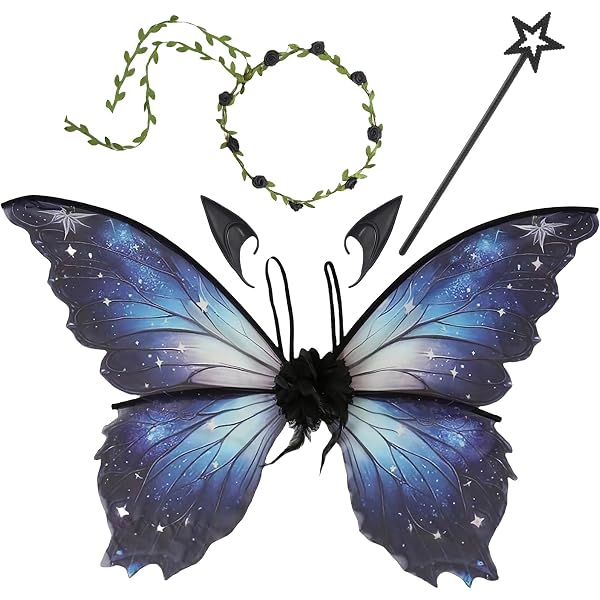 Ailes De Papillon Battantes Électriques - DIY Décor Fête - Effet Lumière Et Couleur - Pour Cosplay Et Fêtes