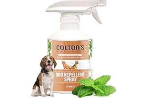 Colton's Naturals Dog Repellent Spray - Keep Dogs Out of Lawn, Garden and Indoor Areas! (32 OZ)– Deters Dogs from Outdoor Areas – Deterrent Outdoor or Indoor 100% Natural Spray