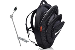 TOMENGBEIAABBCC Mono M80-CY22-BLK-U Cymbal 22" Jet Black Gig Bag w/Boom Arm and Clamp