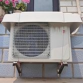 BPILOT Large Condenser Cover for Outdoor Unit, Heavy Duty AC Unit Top Covered, Easy to Install Plastic Rain Canopy for Mini S