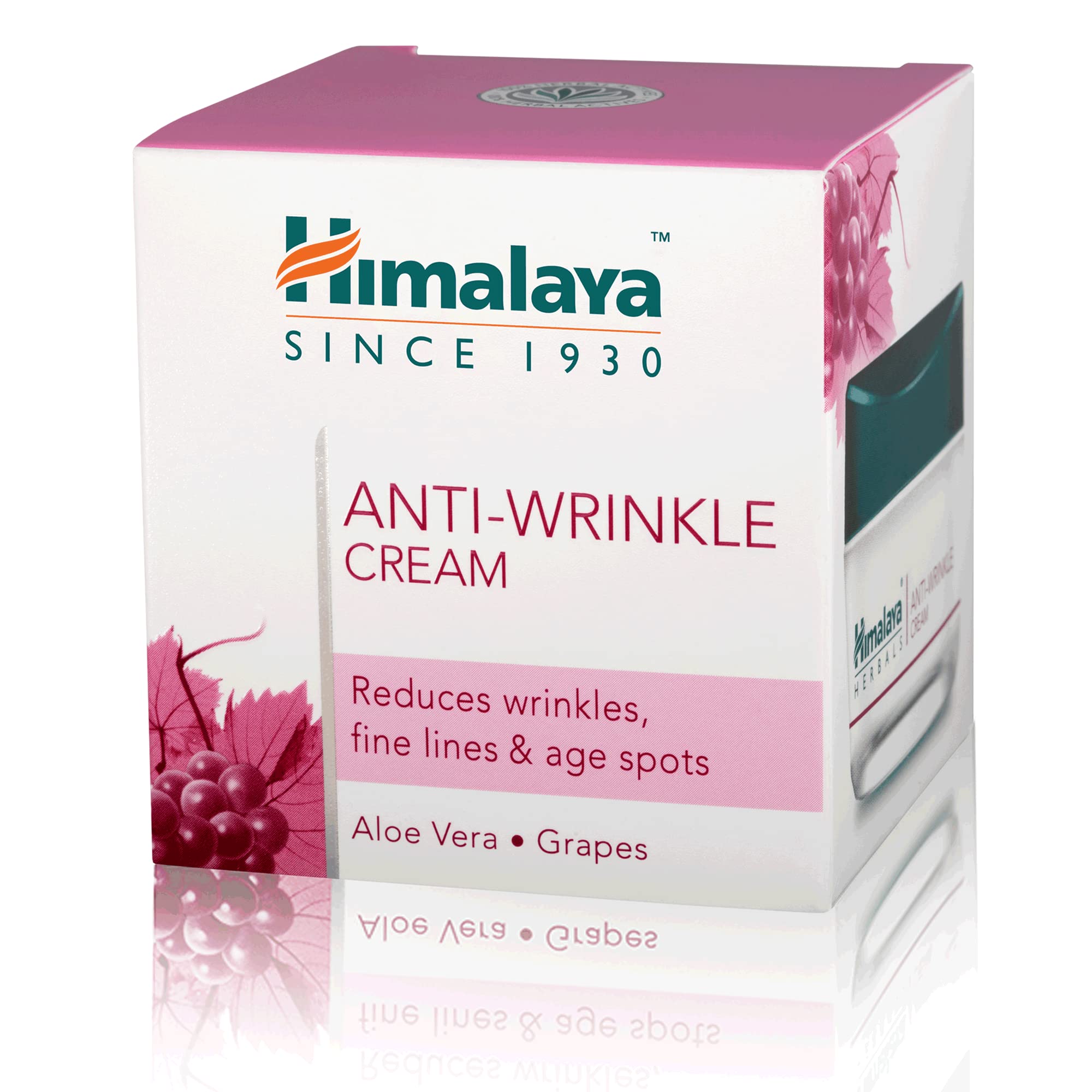 Himalaya Herbals Anti Wrinkle Cream with Aloe Vera and Grapes -50g