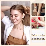 Mabor 8Pcs Magnetic Necklace Clasps Fasteners Jewelry Connectors Gold/Silver view 5