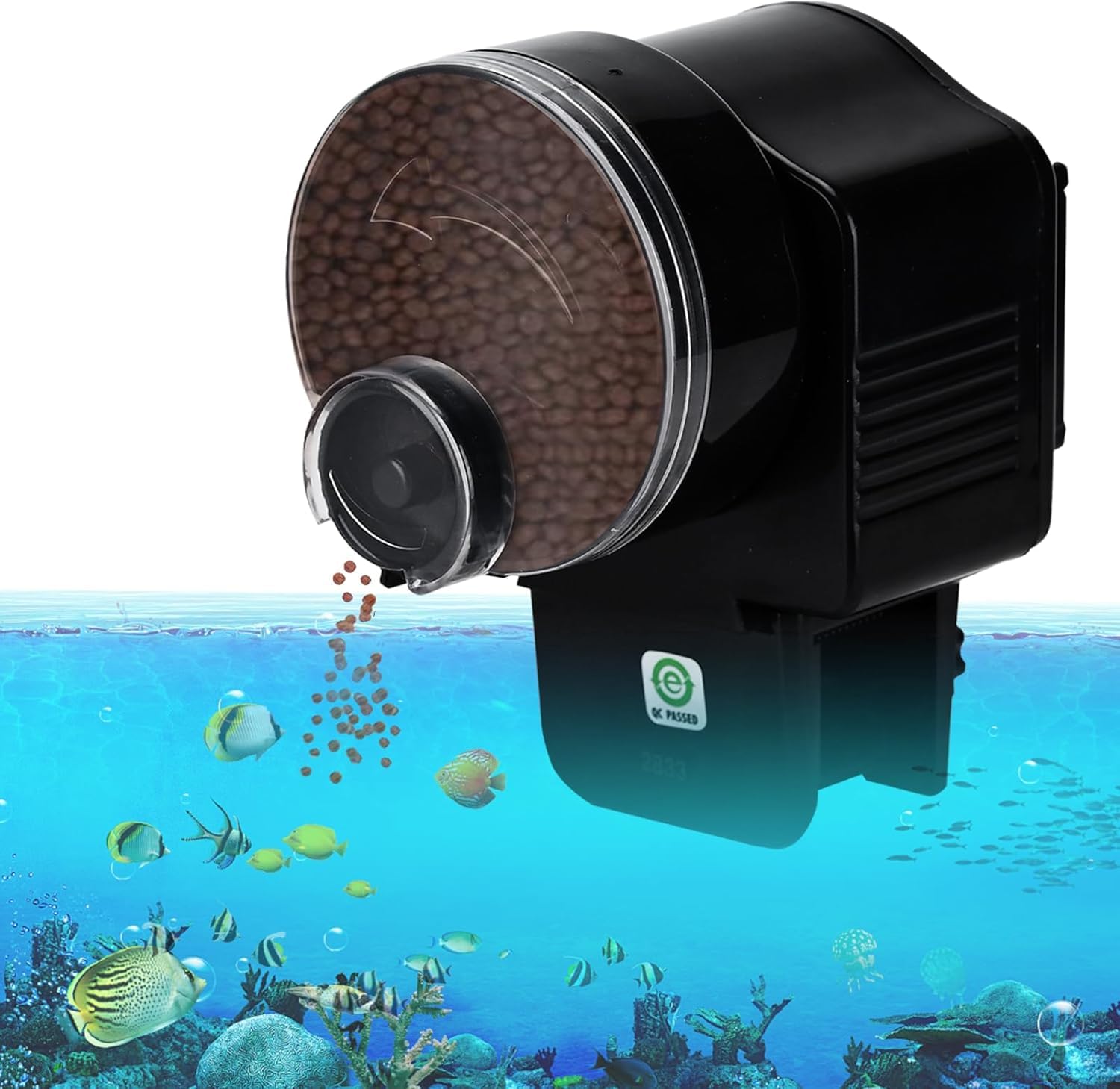 Podazz Automatic Fish Food Dispenser - Vacation Aquarium Feeder with Timer for Holiday Trips (AF-2003D)