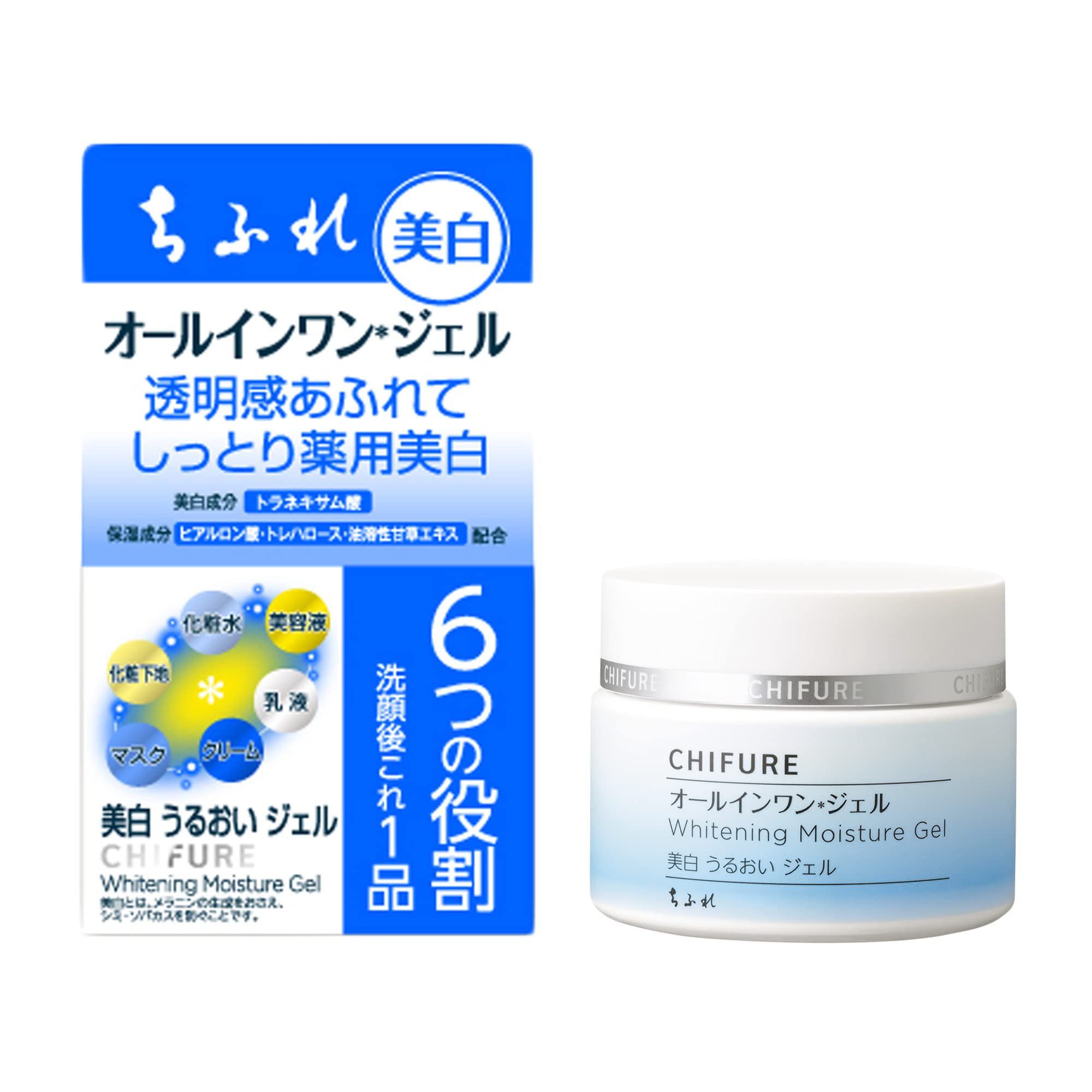 CHIFURE Whitening Moisture Gel 108 g (Made in Japan) by Ametsus