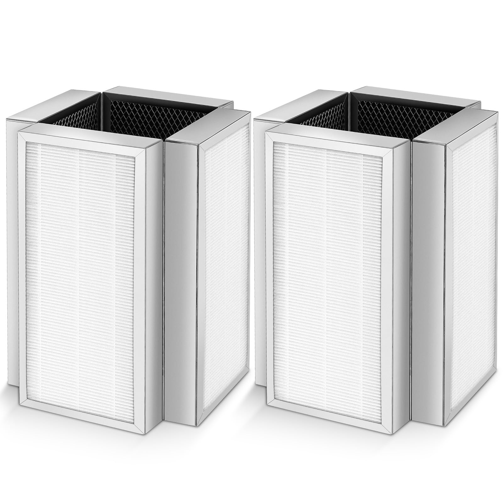 Photo 1 of Model 50 Replacement Filter, Compatible with MA Series 50W/50B/50S Air Purifier, 3-in-1 Activated Carbon Filter for Wildfire Smoke, Odors, Pollen, Dust ("50" Means Model not Height) - 2 Pack