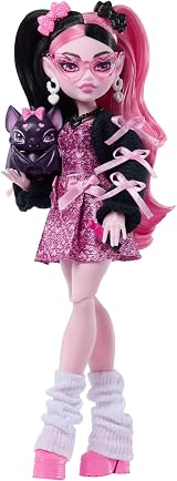 Monster High Draculaura Doll with Pet Bat and 7 Accessories view 4