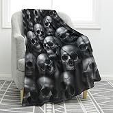 Jekeno Gothic Skull Blanket Spooky Halloween Decor Gifts 60