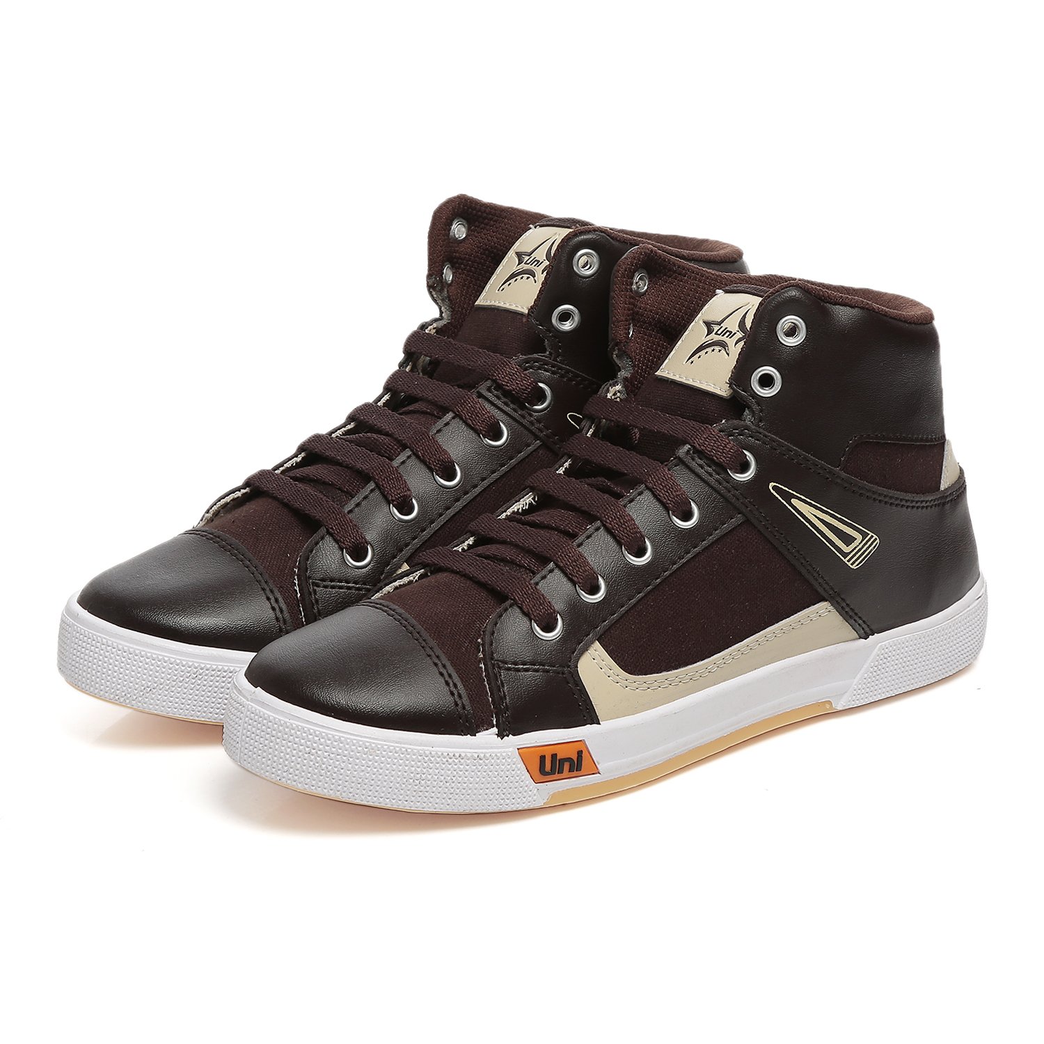 Buy Unistar High Ankle Canvas Shoes for Men�s Brown at