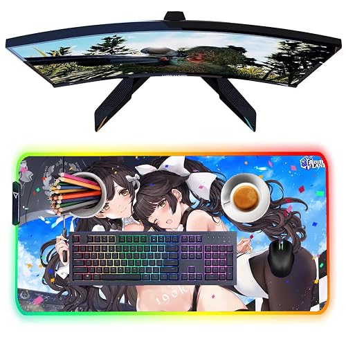 Mouse Pads Anime Girl Sexy Gaming RGB Mouse Pad Locking Edge PC