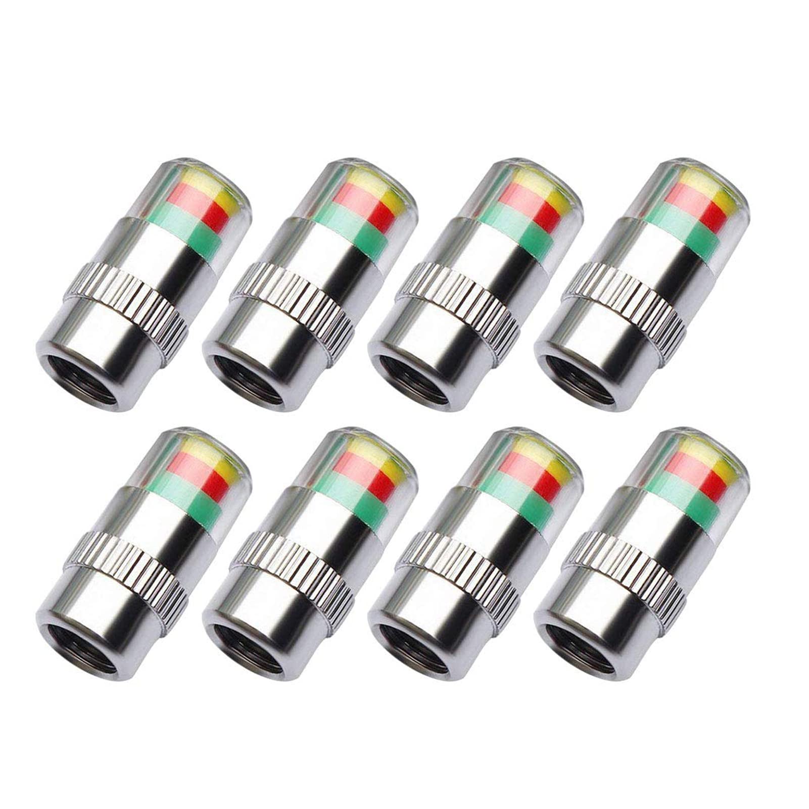 Photo 1 of ANKIA 8Pcs 2.4Bar 36PSI Car Tire Pressure Monitor Valve Stem Caps Sensor Indicator 3 Color Eye Alert