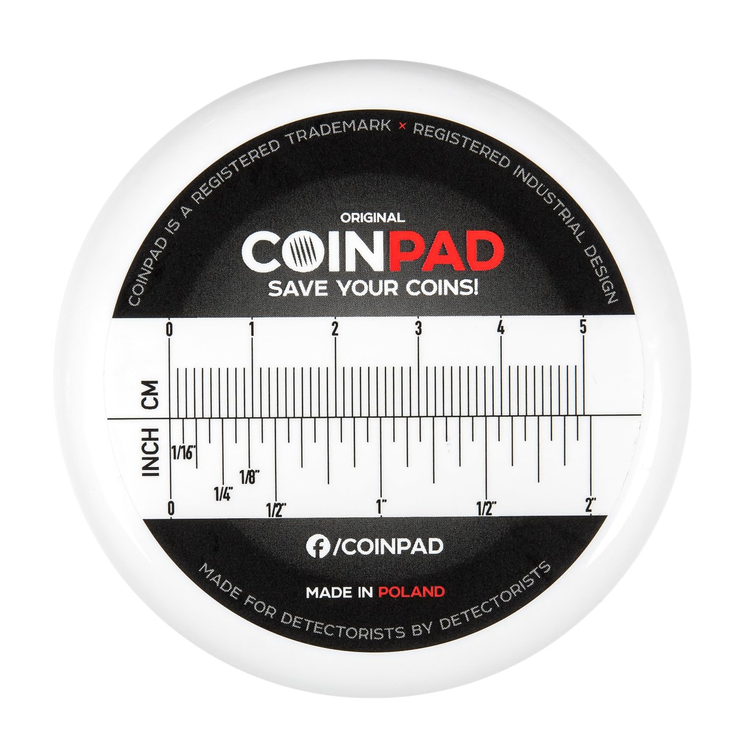 COINPAD Standard Box for Storing Money Coins and Found Buttons
