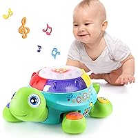 Musical Turtle Toy, English Spanish Learning, Electronic Toys W/ Lights and Sounds, Early Educational Development…