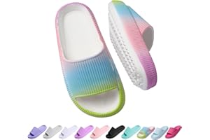 ORTHOSHOES Cloud Slides for Kids,Girls Boys Comfy Thick Sole Pillow Slippers Non-Slip Shower Bathroom Sandals Summer Beach Shoes for Little/Big Kids