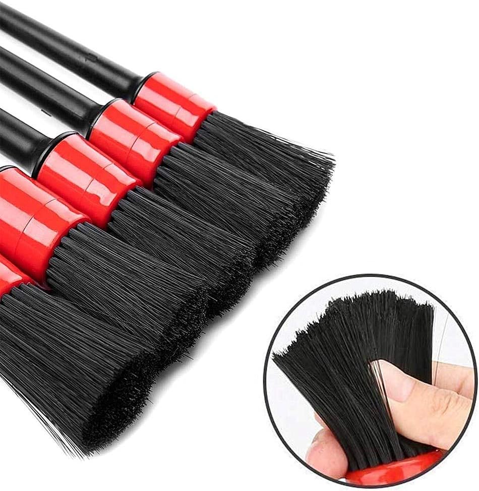 5 Pack Car Detailing Brushes,Automotive Detail Cleaning Brushes for