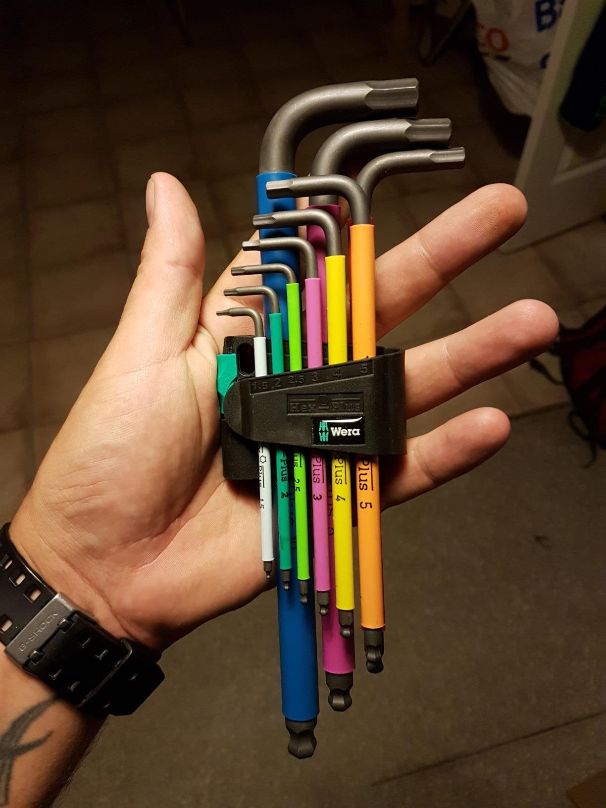 Wera Tools 05073593001 950 SPKL/9 SM N SB Long ARM HEX Key Set, One Size, Multi photo review