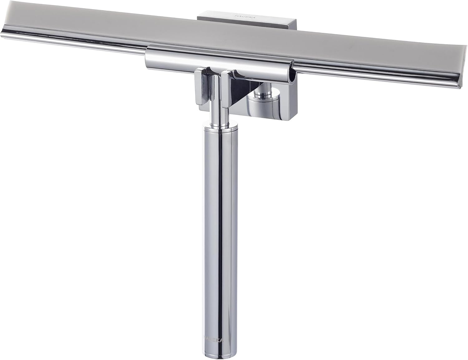 Haceka Mezzo Chrome Limpiacristales con Soporte, Metal, Gris, 5.2x25.8x17.4 cm