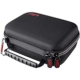 HSU Small Case for GoPro Hero 13/12/11/10/9/8/7/6/5 Black, Carrying Case for Action Cameras and GoPro Accessories(Small Size Red)
