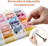 Lifewit 36 Grids Organiser Storage Box Bead Jewelry Craft Tackle Box 26cm 4 Pack view 3