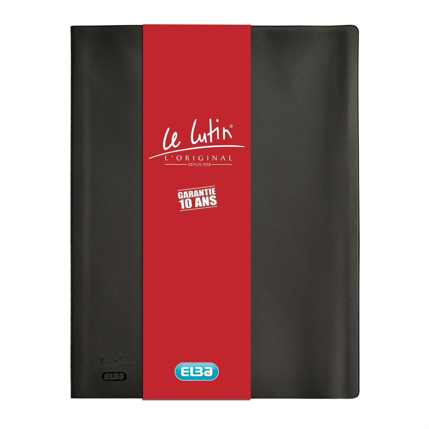 Elba Le Lutin File – (30 Pockets A4 PVC) A4 Black