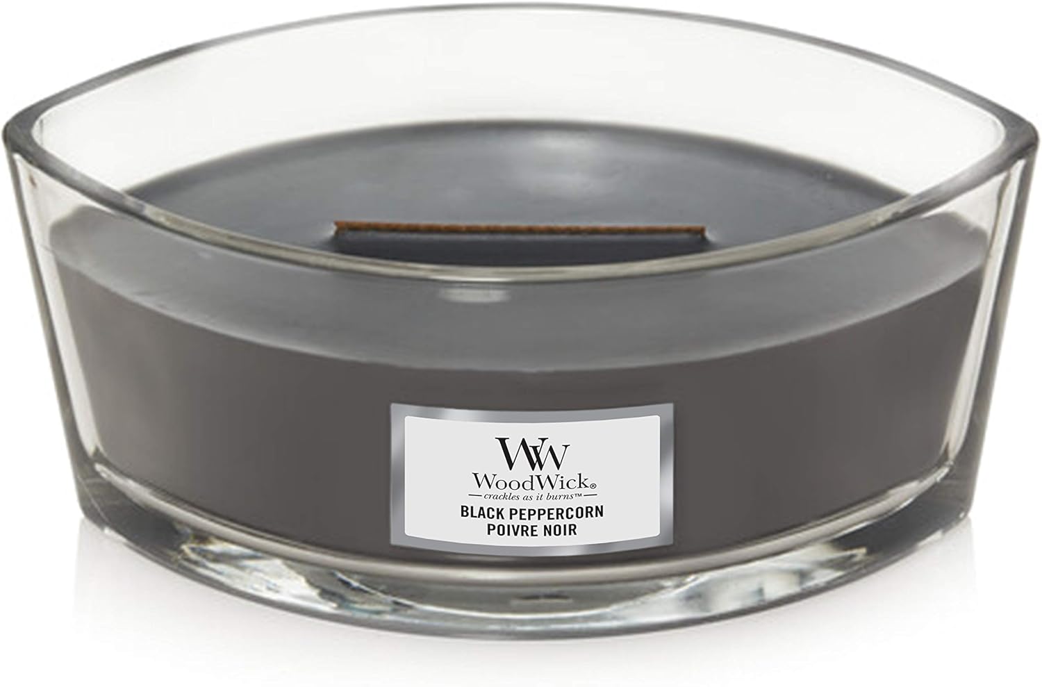 WoodWick Ellipse Scented Candle with Crackling Wick Black Peppercorn Up to 50 Hours Burn