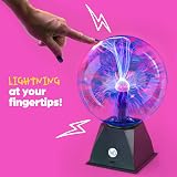 WICKED GIZMOS WG 8'' Plasma Ball Touch Sensitive Glass Lightning Sphere view 2