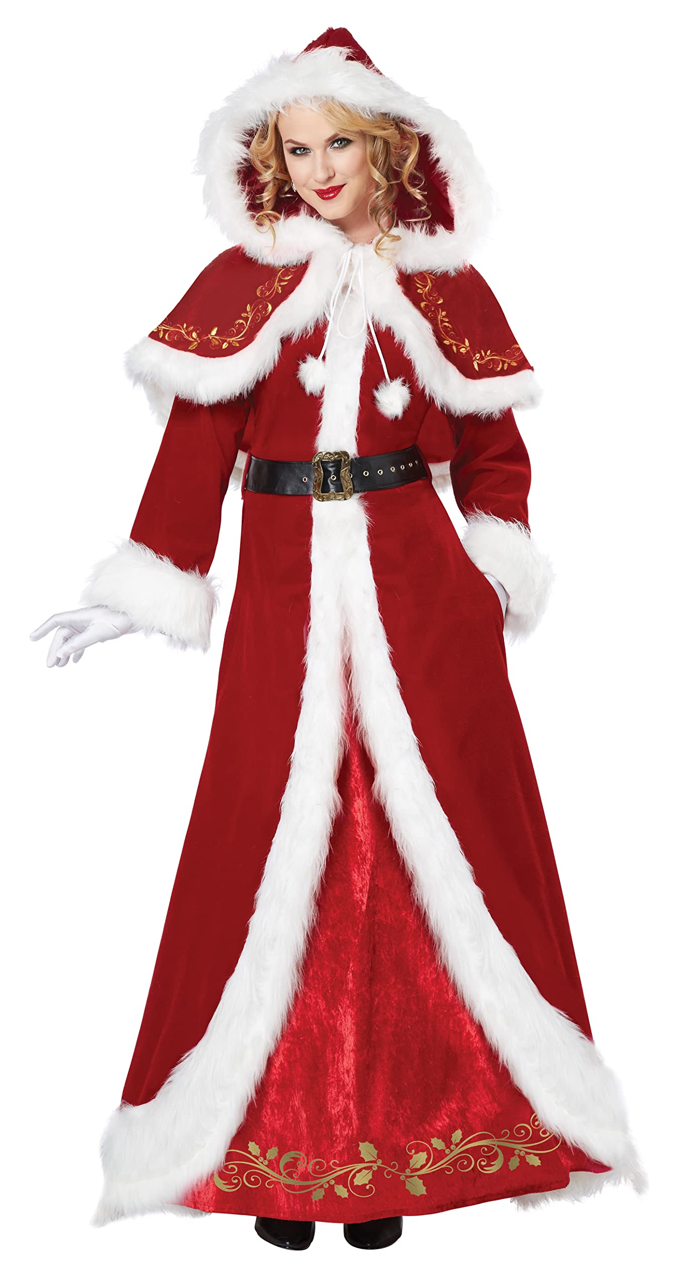 Photo 1 of California Costumes Deluxe Classic Mrs. Claus Costume Small Red,White