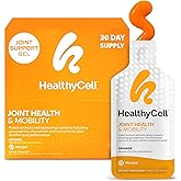 Healthycell Joint Health & Mobility Daily Liquid Supplement - Joint Support Supplement, Inflammation Response, Cartilage & Flexibility with Curcumin, Glucosamine & Chondroitin - 30 Gel Packs