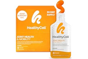 Healthycell Joint Health & Mobility Daily Liquid Supplement - Joint Support Supplement, Inflammation Response, Cartilage & Flexibility with Curcumin, Glucosamine & Chondroitin - 30 Gel Packs
