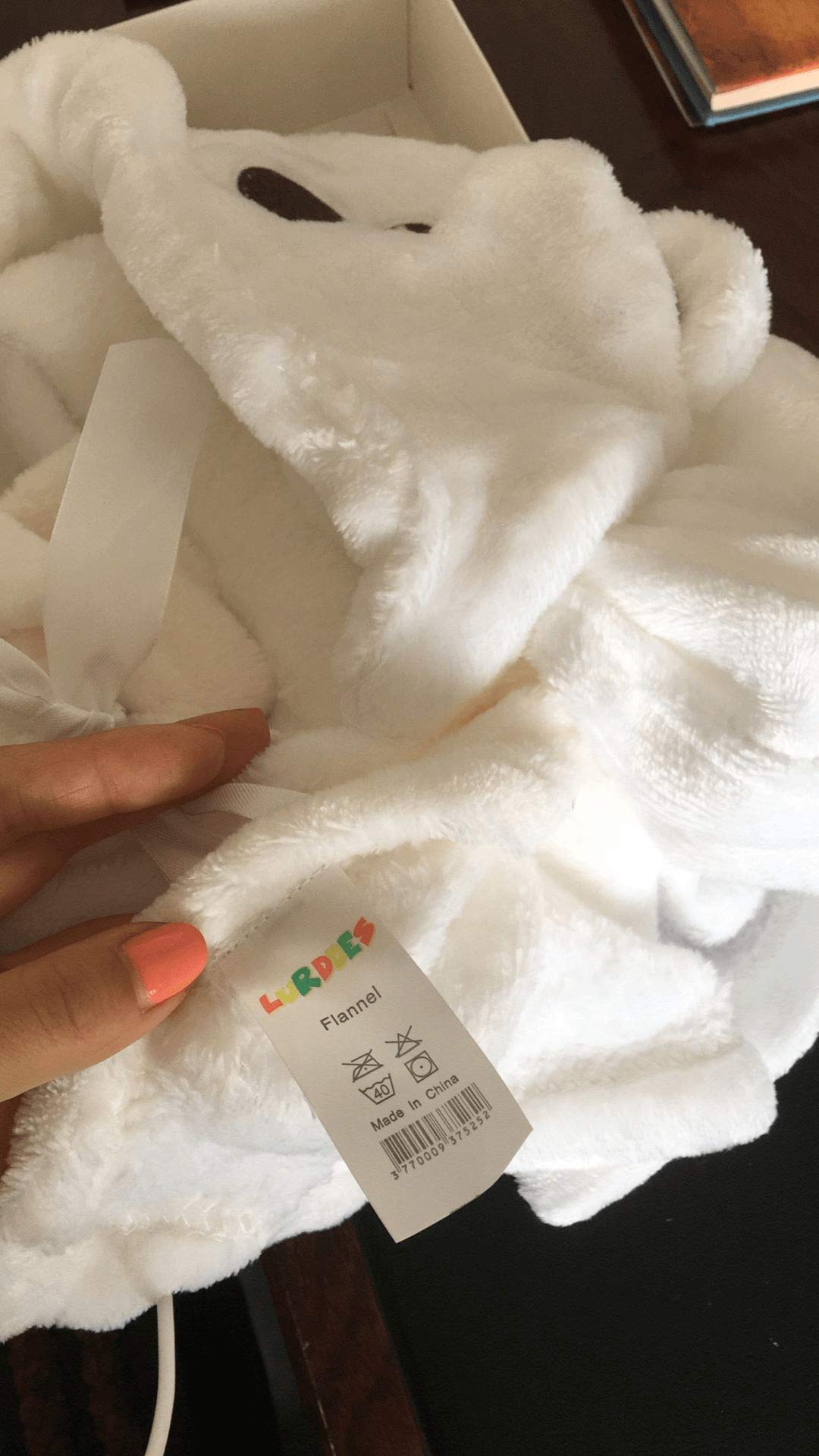 Baby Swaddle Blanket Wrap Unisex for Boys Girls Newborn Infant, Antibacterial Skin Friendly, Thick Blanket 35inch Long 29inch Large Color White Bear Design Fleece Material Premium by LurddesLurddes