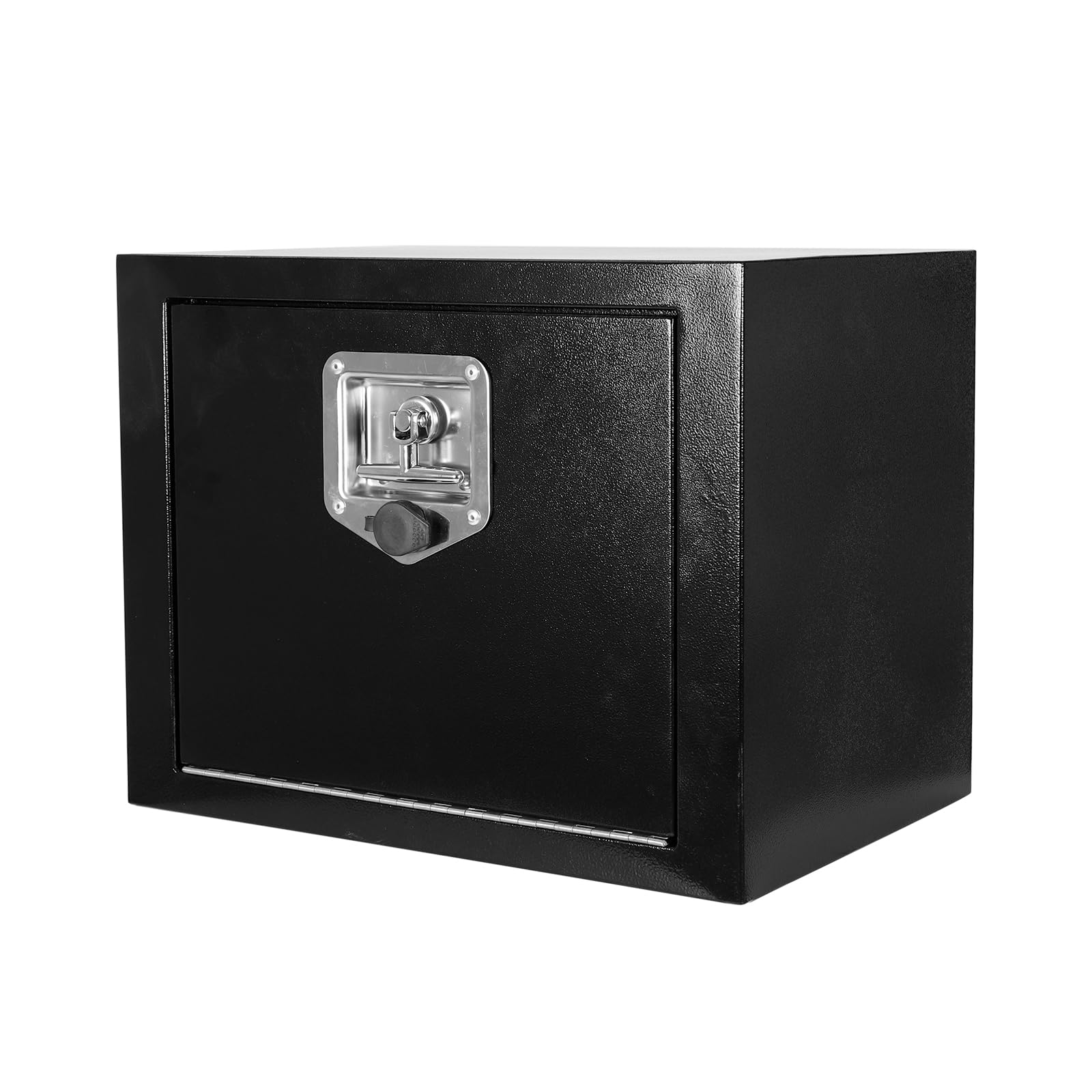 Photo 1 of 18"x 12"x 14" Underbody Truck Tool Box, 18 Inch Heavy Duty Steel Under Body Toolbox for Pick Up Truck RV, Under Mount Tool Box with T-Handle Lock and Keys, Black (18" x 12" x 14")