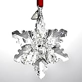 2025 Annual Edition 3D Crystal Snowflake Ornament Christmas Tree Ornaments Crystal Sun Catcher Home Hanging Decor(3D-Clear)