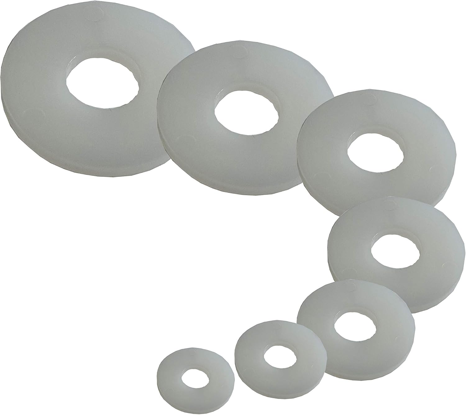 Nylon White Penny Washers Plastic M6 M8 M10 M12 (10, M10 x 30)