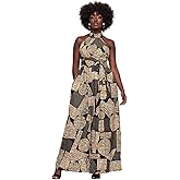 D'IYANU | Ronke African Print Dress for Black History Month – Elegant Women's African Attire - Regular & Plus Sizes