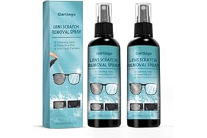 Gartiage Eyeglass Scratch Remover for Lenses, Eyeglass Cleaner Spray, Glasses Lens Scratch Remover for Eyeglasses, Sunglasses Cleaning Kit (2PCS)