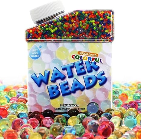 Umiku Water Beads 50000 Soft Beads Rainbow Mix Water Growing Balls For Kids Tactile Sensory Toys Home Decor Jewellery Amazon Canada