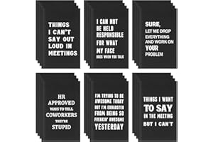 Yeaqee 24 Pad Funny Notepads with Sarcastic Sayings Funny Notebooks for Coworkers Mini Fun Novelty Humor Note Pads for Office Employee Adults Teacher Desk Gag Work Gifts, 4.92 x 3.15 Inch(Funny)