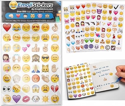 Amazon Com Emoji Stickers 960 Of The Most Popular Emojis Toys Games - 