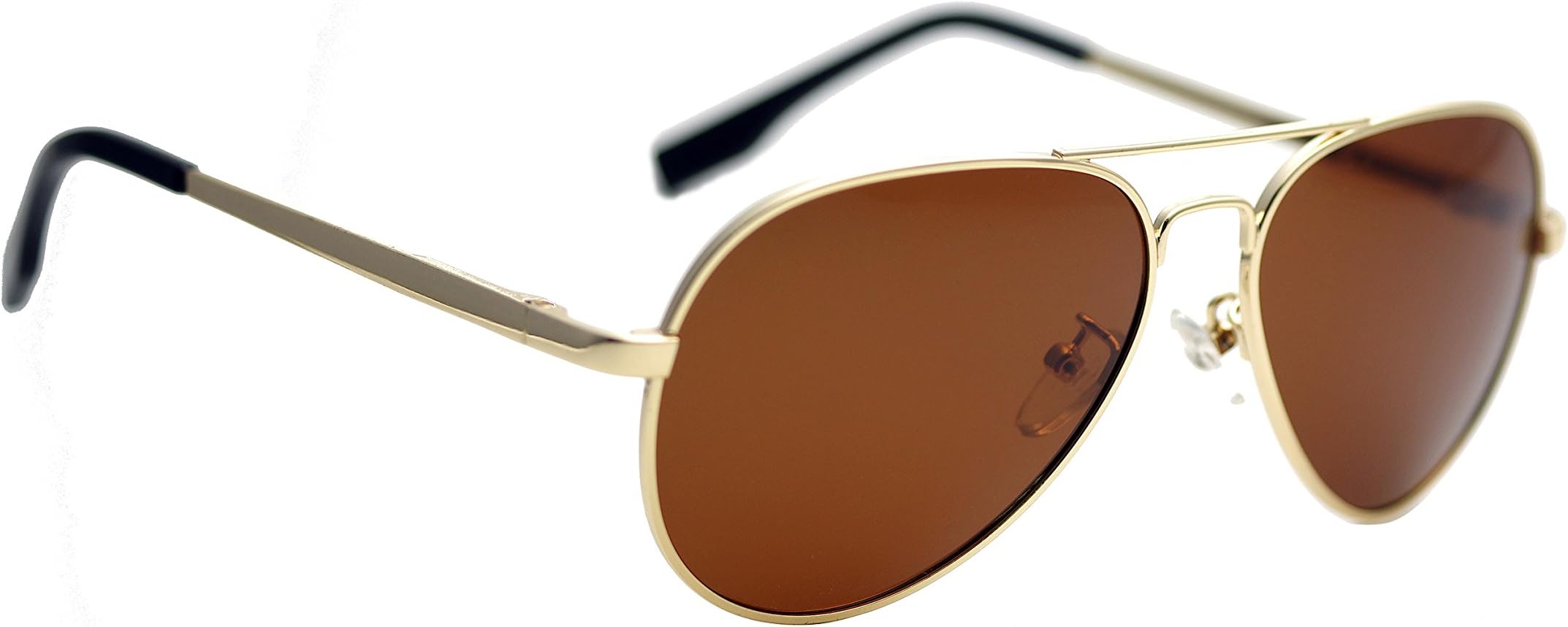 Zacway Small Aviator Metal Spring Hinges Polarized Sunglasses for Men Women UV400 52mm