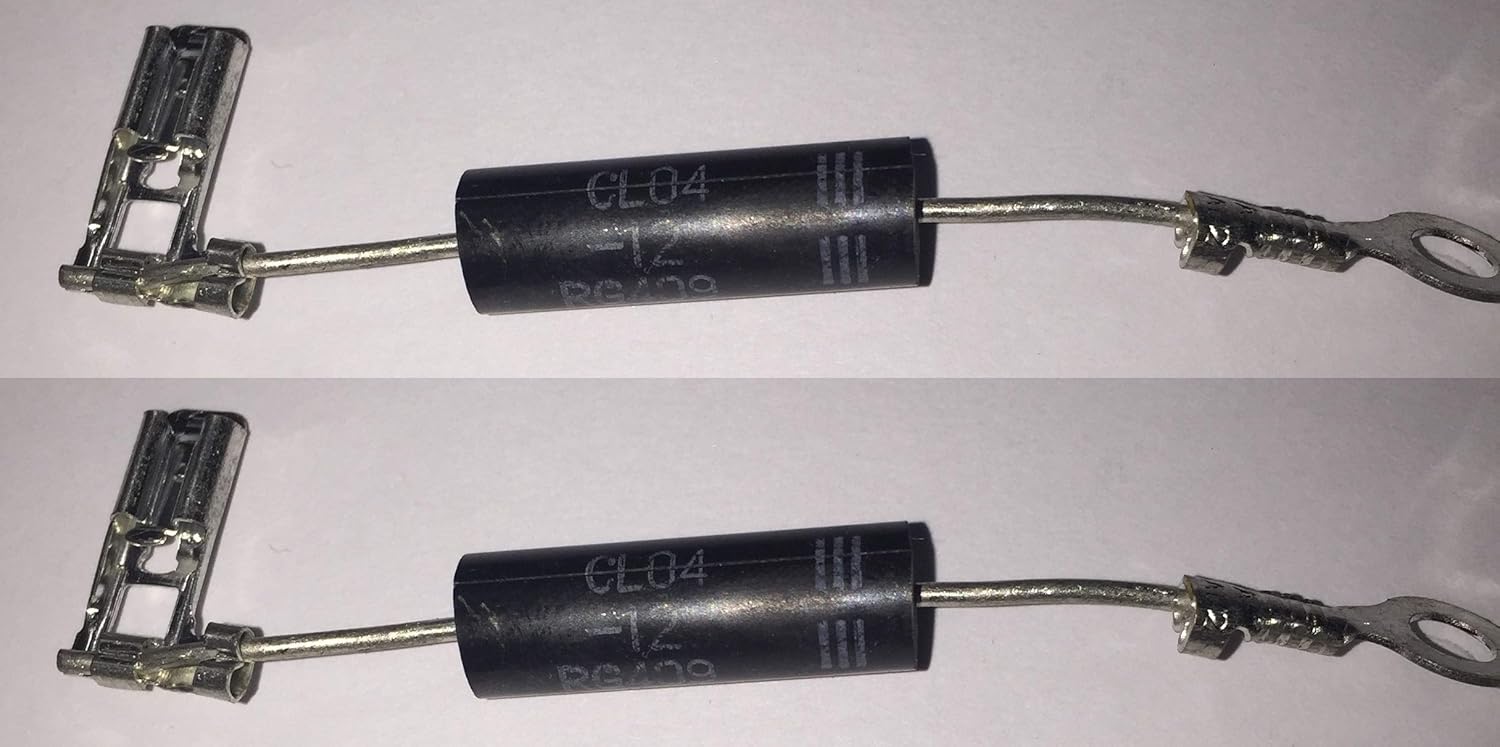 Ecowsera 2pcs Microwave DIODE Repair Part for GE, LG, Amana, ELECTROLUX, GE, Kenmore, MAYTAG, Whirlpool, CL04-12, 12Kv 500mA