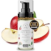 Kids Organic Foaming Face Wash - Natural Skincare for Teen Girls 10-12 - Hydrating Exfoliating & Non Toxic Moisturizer Soap for Tweens & Preteens