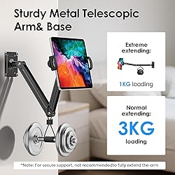 MoKo Universal Tablet Wall Mount, 360° Adjustable